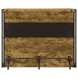 Kingfisher Lane Farmhouse Wood Bar Unit with Stemware Rack in Nutmeg