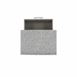 Kingfisher Lane Wood Kitchen Island Granite Top Wine Rack in Gray