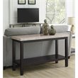 Kingfisher Lane Contemporary Marble Top Console Table in Espresso