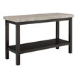 Kingfisher Lane Contemporary Marble Top Console Table in Espresso