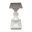 Kingfisher Lane Contemporary Sofa Table with Bottom Shelf in Distressed White