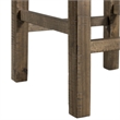 Kingfisher Lane Modern Multipurpose Wood Bar Table Set in Gray