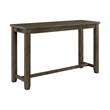 Kingfisher Lane Modern Multipurpose Wood Bar Table Set in Gray