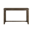 Kingfisher Lane Modern Multipurpose Wood Bar Table Set in Gray