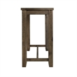 Kingfisher Lane Modern Multipurpose Wood Bar Table Set in Gray