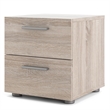 Kingfisher Lane Contemporary 2 Drawer Nightstand in Truffle Finish