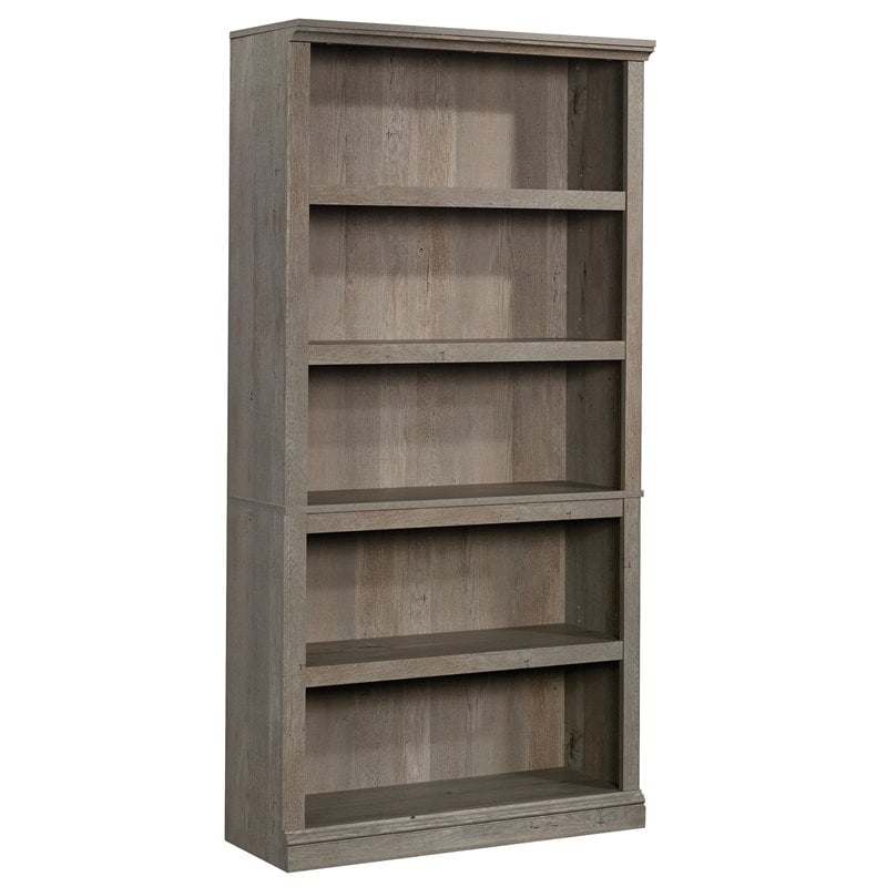 Kingfisher Lane Engineered Wood 5-Shelf Bookcase in Mystic Oak