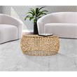 Kingfisher Lane Contemporary Solid Gold Aluminum Coffee Table