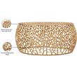Kingfisher Lane Contemporary Solid Gold Aluminum Coffee Table