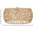 Kingfisher Lane Contemporary Solid Gold Aluminum Coffee Table