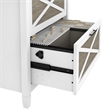 Kingfisher Lane Modern 2 Drawer File Cabinet in White & Gray