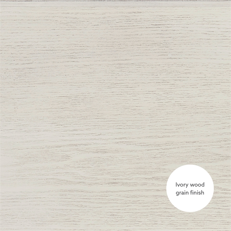 Kingfisher Lane Contemporary Wood Jewelry Armoire in Off White