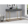 Kingfisher Lane Contemporary Serenity Computer Desk in Graphite Gray