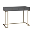 Kingfisher Lane Contemporary Serenity Computer Desk in Graphite Gray