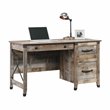 Kingfisher Lane Modern Engineered Wood Desk in Rustic Cedar/Brown