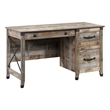 Kingfisher Lane Modern Engineered Wood Desk in Rustic Cedar/Brown