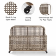 Kingfisher Lane PE Wicker / Rattan Pool Storage Caddy in Natural