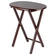 Kingfisher Lane 5-Piece Transitional Solid Wood Snack Table Set in Cappuccino
