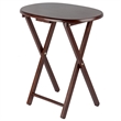 Kingfisher Lane 5-Piece Transitional Solid Wood Snack Table Set in Cappuccino