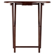 Kingfisher Lane 5-Piece Transitional Solid Wood Snack Table Set in Cappuccino