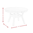 Kingfisher Lane Transitional Wood Brown Furnishings Standard Height Dining Table