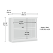 Kingfisher Lane Engineered Wood 2 Shelf Bookcase in Chalked Chestnut Finish