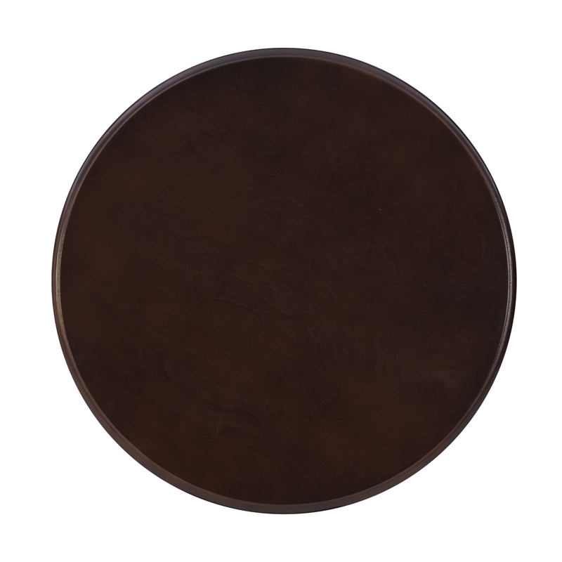 Kingfisher Lane Round Wood Accent Table Pedestal Base 26.5
