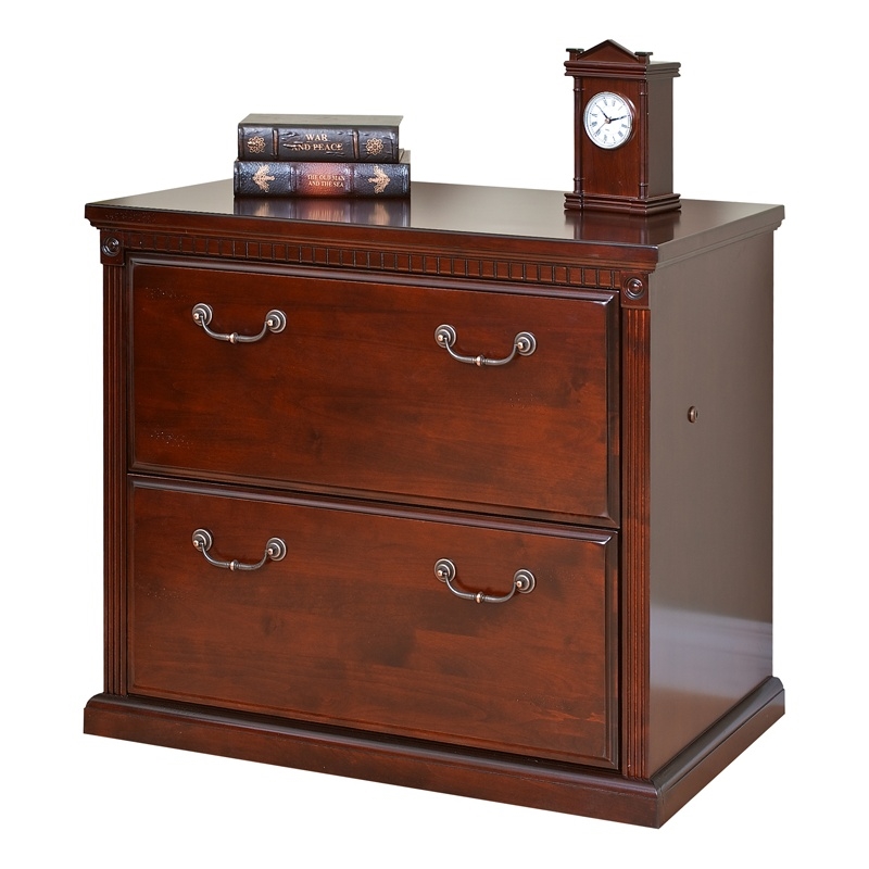 Kingfisher Lane 2 Wood Drawer Lateral Filing Cabinet Office Storage File Cherry