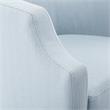 Kingfisher Lane Sky Blue Polyester Fabric Swivel and Rocker Barrel Accent Chair