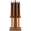 Kingfisher Lane 5-Piece Oversized Solid Wood Snack Table Set in Teak
