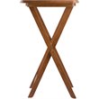 Kingfisher Lane 5-Piece Oversized Solid Wood Snack Table Set in Teak