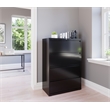 Kingfisher Lane 36-Inch Wide Metal 4-Drawer Lateral File Cabinet in Black