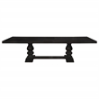 Kingfisher Lane 123-Inch Extension Dining Table in Distressed Noir