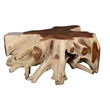 Kingfisher Lane Contemporary Natural Handcrafted Teak Root Coffee Table