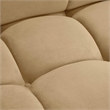 Kingfisher Lane Modular Loveseat Cafe Au Lait Performance Velvet