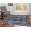 Laysan Home Traditional Woven Polyester 5'x7' Rug in Blue