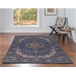 Laysan Home Traditional Woven Polyester 5'x7' Rug in Blue