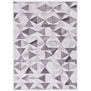 Laysan Home Transitional Woven Polyester 3'x5' Rug in Gray