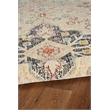 Laysan Home Traditional Machine Made Polyester 3'x5' Rug in Ivory