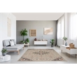 Laysan Home Traditional Machine Made Polyester 8'x10' Rug in Ivory