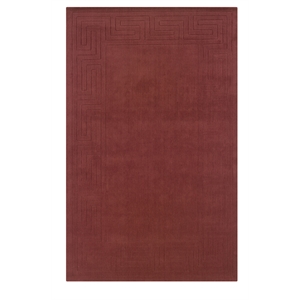 Laysan Home Transitional Key Hand Woven Wool 8'x11' Rug in Cinnabar Red