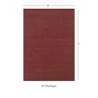 Laysan Home Transitional Key Hand Woven Wool 8'x11' Rug in Cinnabar Red