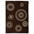 Laysan Home Transitional Hand Tufted Polyester 5'x7' Rug in Chocolate Brown