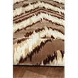 Laysan Home Transitional Silk Chevron Polyester 5'x7'6