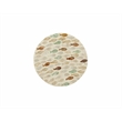 Laysan Home Transitional Drum Table in Ivory
