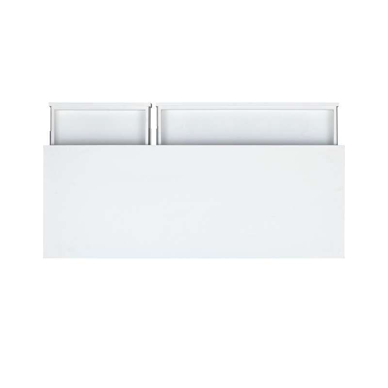 Laysan Home 4 Drawers Modern Wood Side Storage Desk in White