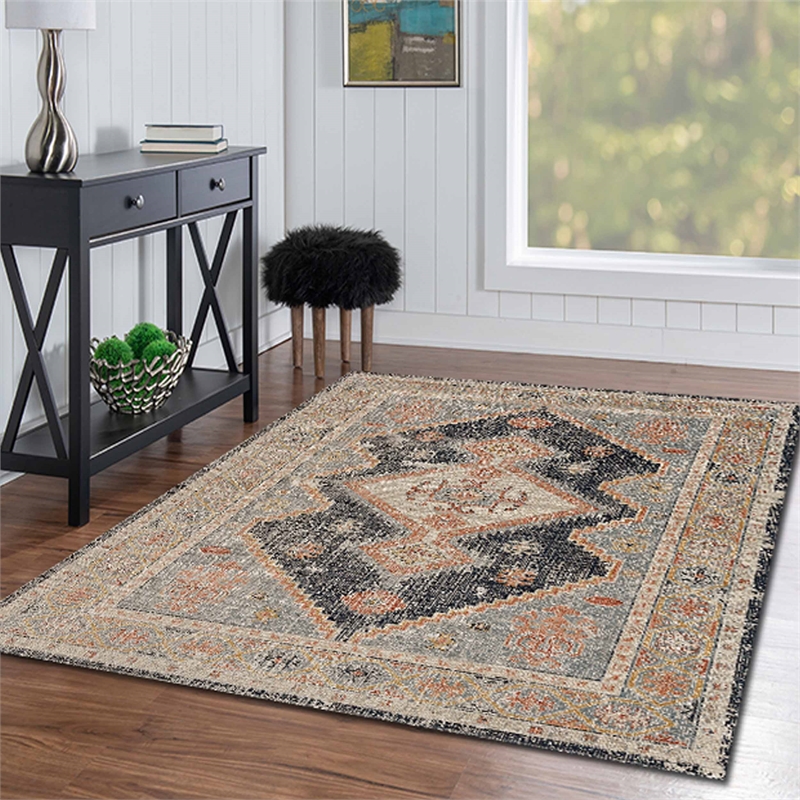 Laysan Home Traditional Machine Made Polyester 5'x7'6