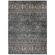 Laysan Home Transitional Washable Polyester 2'x3' Rug in Teal Blue and Ivory