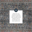 Laysan Home Transitional Washable Polyester 3'x5' Rug in Teal Blue and Ivory