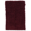 Laysan Home Transitional Flokati Hand Woven 8'x10' Rectangle Rug in Burgundy